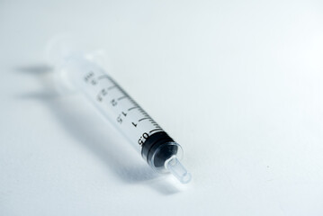 hypodermic needle(injection needle) on white background 