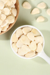 Peeled Sweet Almonds in Bowl - Healthy Nuts Ingredient for Cooking and Baking