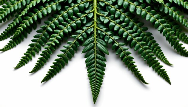 A close up of a plant with large, fern like leaves