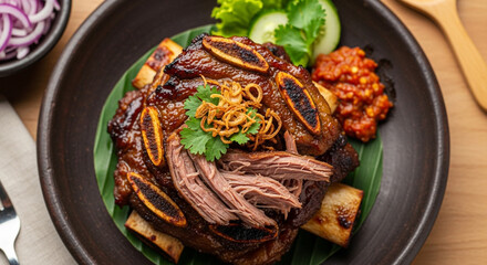 "Grilled Iga Bakar Konro &ndash; Traditional Indonesian Beef Ribs