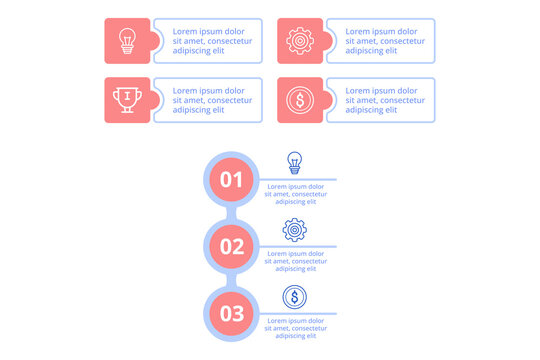 Infographic presenting clear layout with icons and numbered sections highlighting important concepts in simple and attractive design. Each section containing informative text