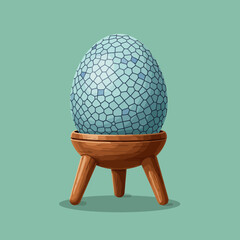 What Will Hatch From This Strange Blue Geometric Egg