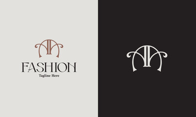 Elegant AA monogram fashion logo design.