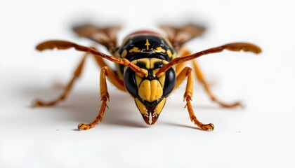 A close up of a beetle with distinctive yellow and black markings, prominently showcasing its large mandibles and elongated antennae