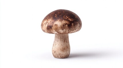 Mushroom cap isolated on white background