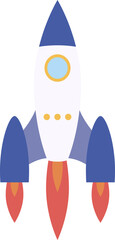 Flat Space Rockets Icon Element