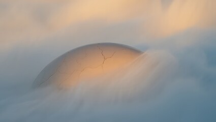 Dome in soft fog