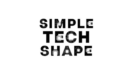 Futuristic design of bold text with circuit board texture for tech-focused concepts