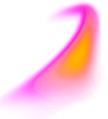 Vibrant smooth gradient abstract swoosh in pink and orange