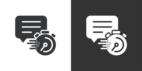 Quick Response icon. Solid glyph series icon