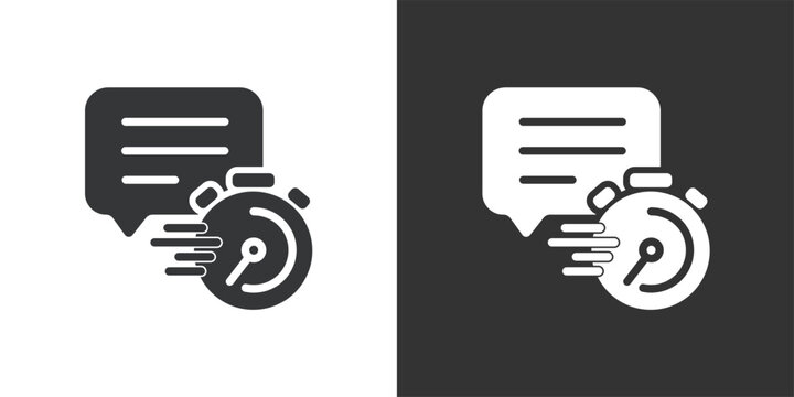 Quick Response icon. Solid glyph series icon