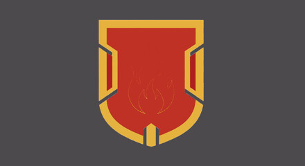 Fire and Rescue Department Badge Vector
