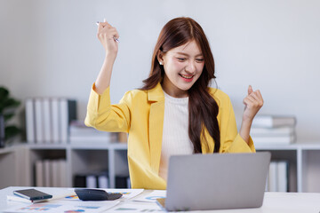 Businessman working with documents on desk, doing planning analyzing the financial report, business plan investment, finance analysis concept