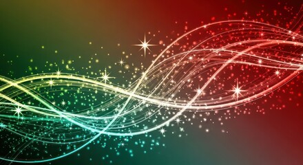 Abstract background with glowing lines and sparkling stars perfect for design projects and