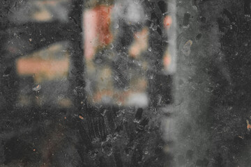 dark glass texture with dust and dirt stuck to it