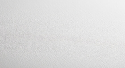 Angled view of white paper background with fine texture and perspective, empty bright surface of premium cardstock for elegant design or professional mockup template for website