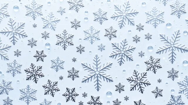 seamless pattern with snowflakes