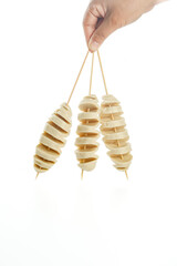 Handmade Wheat Gluten Skewers from Henan China - Traditional Vegetarian Protein Food on Wooden Sticks