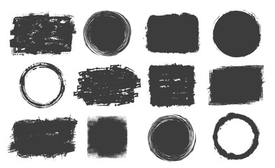 set of grunge textures