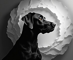 minimal geometric collection with tissue, togetherness, difficulty, highrise, coloured, pupil, labrador