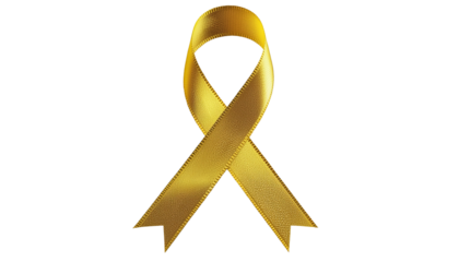 A bright yellow ribbon of hope and solidarity a symbol of support and awareness 