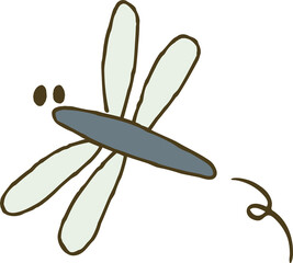 Cute dragonfly character