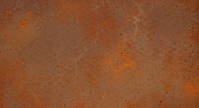 Rusty metal texture background with orange tones