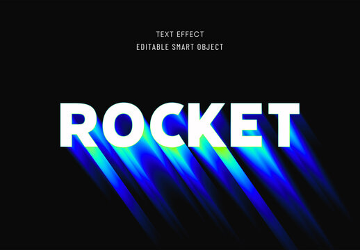 Rocket Gradient Text Effect
