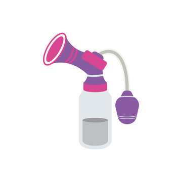 Colorful icon for breast pump