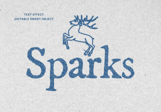 Stamp Print Text & Logo Effect