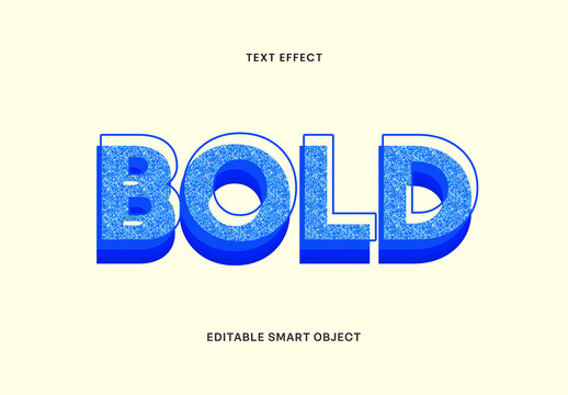 Glitter 3D Text Effect