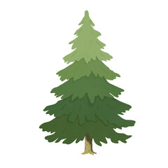 christmas tree isolated on white