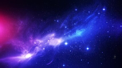 A vibrant nebula with stars and colored gradients fills space - Powered by Adobe