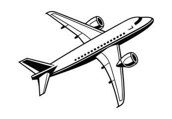 Airplane Silhouette Vector Art