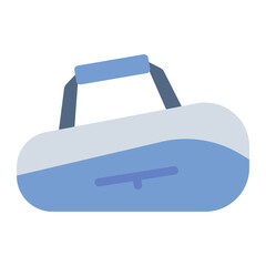 padel bag flat icon for gear, racket storage, match