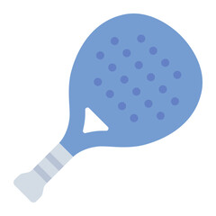 padel racket flat icon for game, equipment, sport