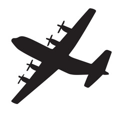 military cargo airplane transportation vector
