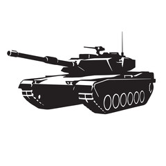 us abram tank silhouette vector