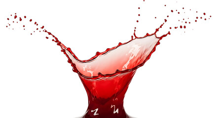 Blood Splash in Freeze Motion Isolated on White Background 11795113 1