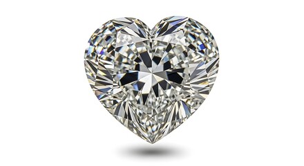 Stunning Heart Shaped Diamond Sparkles with Brilliance Luxury Gemstone for Romance and Love