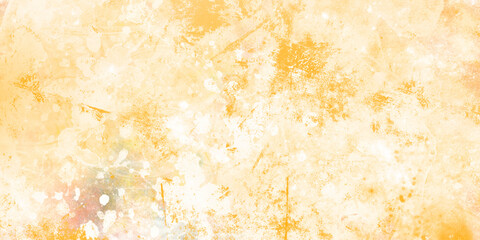 Hand painter colors watercolor stain texture abstract color yellow texture background on white surface. Grunge and textured banner with free copy space. Modern yellow Watercolor.	
