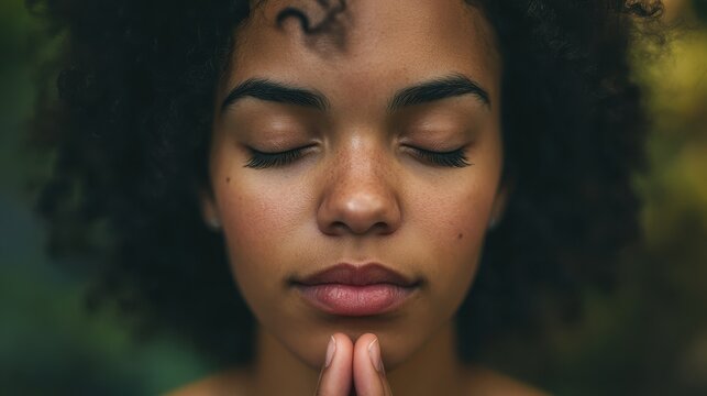 A serene moment of inner peace and reflection.