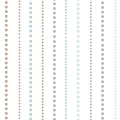 Seamless pattern with vertical dotted lines in pastel colors