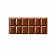 Classic Milk Chocolate Bar Illustration vector