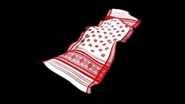 traditional, illustration, ethnic, india, design, gamusa, 