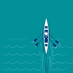 Synchronized Speed Teamwork Makes the Dream Boat Work