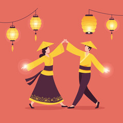 The Golden Dance A Celebration of Tradition and Light