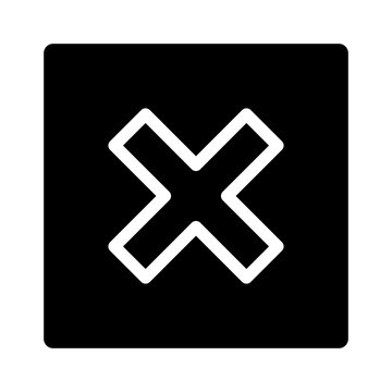 cross glyph icon