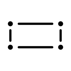 rectangle glyph icon