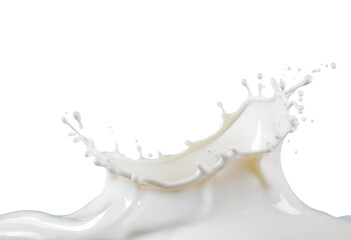 milk splash on white background